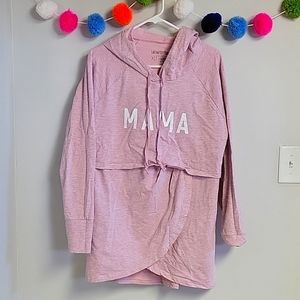 Latched Mama Tulip Nursing Hoodie Pull Over XL